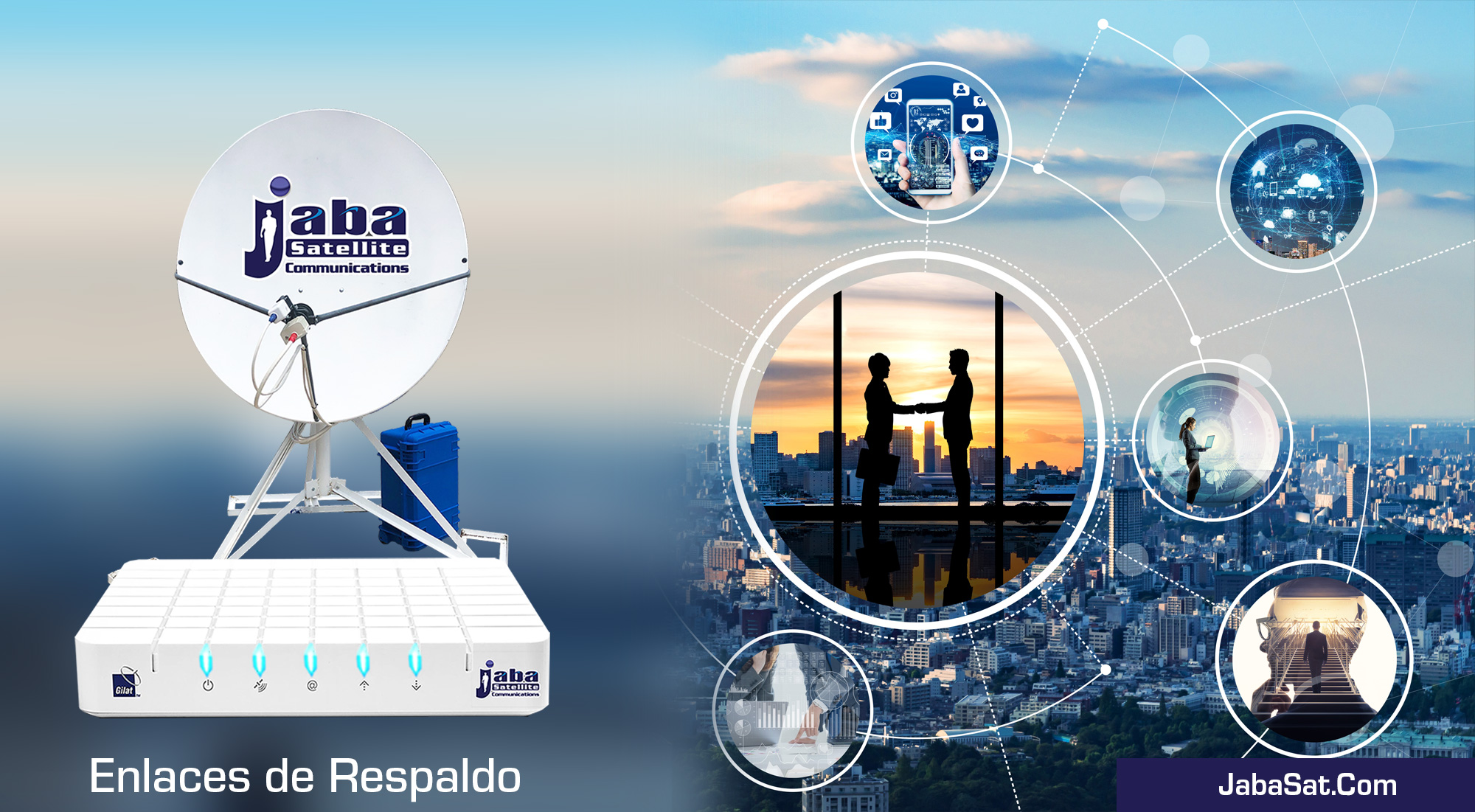 JabaSat Internet Satelital: Soluciones Conectividad para Hoteles, Cajeros Automáticos, Gasolineras, Restaurantes, Supermercados, Farmacias, Hospitales y Escuelas